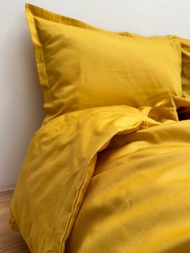蜂蜜色被套, 100% સaten 緞織棉