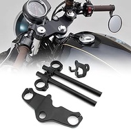 FINMOKAL Motorcycle Top Triple Tree Clamp Handlebar Clip On Headlight Lower Bracket Compatible with 