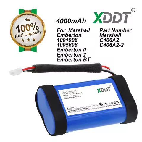 7.2V 4000mAh C460A2-2 Battery For Marshall STANMORE II Marshall Emberton Wireless Bluetooth Speaker 