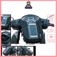 Vertical Motorcycle Handlebar Bag for Google Map Viewing, Storage, Genuine Backpacking