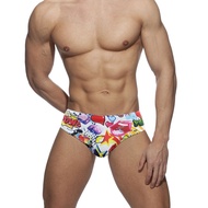 Cartoon Graffiti Fashion Briefs Unique Trendy Swimsuit Quick-Drying Briefs Men