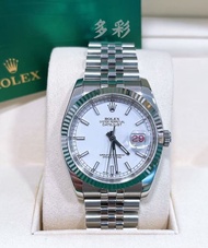 👑[現貨]🔥🔥Rolex Datejust 勞力士日誌系列 116234 銀面條刻 18K白金狗牙圈 36mm表徑 自動機械 單錶 rolex submariner/rolex daytona/rol