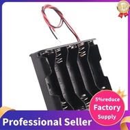 5 x 1.5V AA Battery Slot Holder Case Box Wire Black