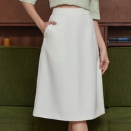 Miss office กระโปรงทรงเอมีกระเป๋าหน้า (MS-045)