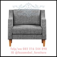 Fabelio Sofa 1 Kursi Manu - Mystic Mebel Jepara Harga Murah