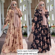 Gamis rayon bunga Code 574.75 by alvaro collection gamis Tille