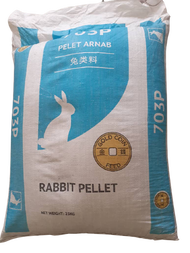 (25KG) MAKANAN ARNAB RABBIT PELLET FOOD, FEED &amp; DIET REPACKED BRAND GOLD COIN 703P