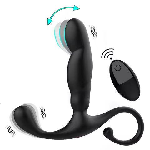 Finger Anal Vibrator For Men Prostate Massage Anus Stimulate Butt Plug Male Masturbator Backyard Plu