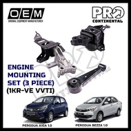 PERODUA BEZZA 2016-2023 AXIA 2014-2018 (1KR-VE VVTI) AUTO ENGINE MOUNTING SET [3 PIECE]