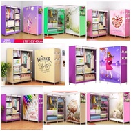 PORTABLE CLOSET OPEN SIDE LIKE CURTAINS ON THE WINDOW / FABRIC CLOSET / DISASSEMBLY