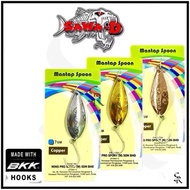 SAWA-D Mantap Spoon Lure 4g 7g Copper Material Gold Silver Chrome Sebarau Kelah Bait Spinner BKK Tok