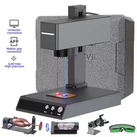 Hot SalesMR.CARVE M4 Pro Laser Engraver Infrared Laser Module 5W Blue Light With RT5 Rotary Roller&a