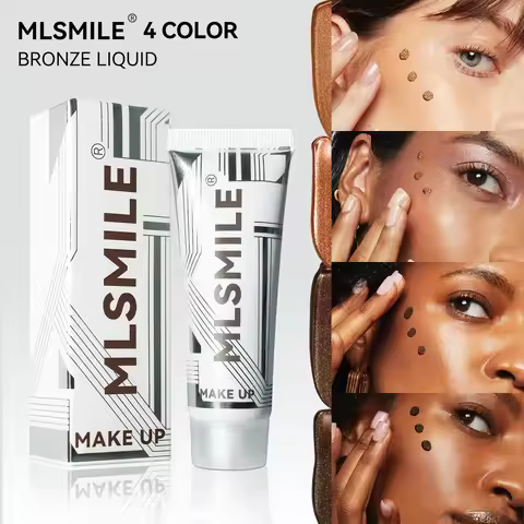 Waterproof Liquid Foundation Black Skin Tone Bronze Foundation Concealer Natural Tanning Foundation 