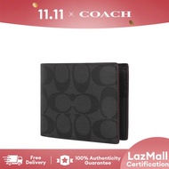 COACH Mens Short Wallet Gift Box