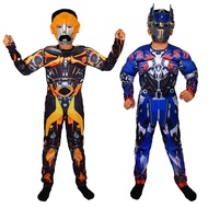 Halloween Engine Column Stage Performance Children's Muscle Costume cosplay Bumblebee Transformers S