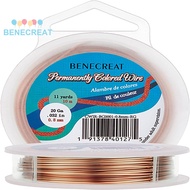 1roll Round Craft Copper Wire Raw(Unplated) 0.8mm 20 Gauge
