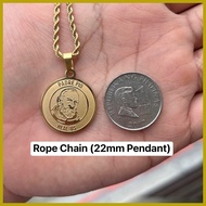 ➕◬ ☃ ◲ Blessed Saint Padre Pio Necklace Healing Medallion (Original PVD 18k Italy Gold Vacuum Plate