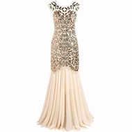 1920s Retro Sequined Long Dress for Parties