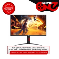 AOC Q27G4S/71 27" QHD 320Hz (2560x1440) 0.3ms MPRT Fast IPS Adaptive Sync Gaming Monitor