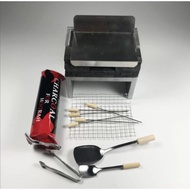 Miniature Barbeque Real Cooking Hand-made kitchen cooking utensils and tools