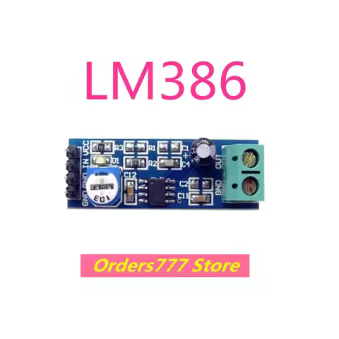 5pcs New imported original LM386 386 20x gain amplifier module Audio amplifier module quality assura