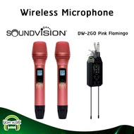 Wireless Microphone Soundvision DW-2GO มือถือ 2 ตัว UHF 694.5-702.7 MHz ไมค์ลอย แบบพกพา ไมค์ไร้สาย ไ
