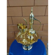 Set teko Aladdin tembaga brass tea pot untuk hiasan
