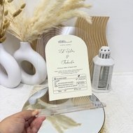 DIY FRAME ARC PAPER ACRYLIC TANPA BUNGA FRAME IJAB QABUL (DENGAN PAPER PRINTED)