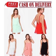 chiffon spaghetti backless blouse causal for women lady