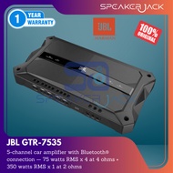 JBL GTR-7535 5-channel car amplifier with Bluetooth® connection — 75 watts RMS x 4 at 4 ohms + 350 w