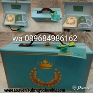 hampers box koper/souvenir custom/souvenir ulang tahun/7 bulan/aqiqah