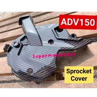 SPROCKET COVER CARBON HONDA ADV150 ADV 150 ENGINE COVER CARBON