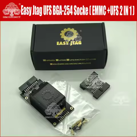 2025 Newest ORIGINAL Easy-Jtag Plus UFS BGA-254 Socket / EMMC 254(EMMC +UFS 2 IN 1) Adapter for EASY