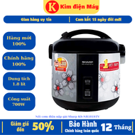 Nồi cơm điện nắp gài Sharp KS-NR181STV-nồi cơm diện 1.8 lít-700W tiết kiệm điện-lòng nồi chống dinh-