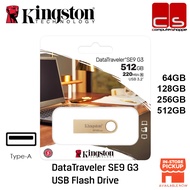 KINGSTON DataTraveler SE9 G3 USB Flash Drive Type-A (64GB/128GB/256GB/512GB)