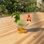 水晶玻璃 夜光 生肖 雞