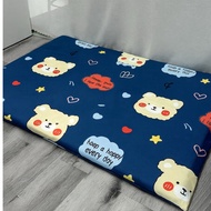 Baby mattress cover with zipper that can cover both sides of the mattress - cotton fabric size 80x12