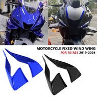 For YZFR3 2025 2024 YZFR25 YZF R3 R25 2025 2019-2024 Motorcycle Downforce Naked Frontal Spoilers Win