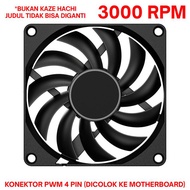SCYTHE Kaze Hachi 80 mm 8 cm Fan Slim PWM 3000 RPM Case CPU non RGB