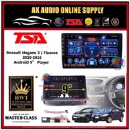 [ MTK 2+32GB ] TSA Renault Megane 3 / Fluence 2010 - 2016 With Canbus Android 9'' inch Car player Mo