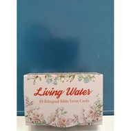 Living Word Verse Cards contain 40pcs Bible Word verse cards Bible Bookmarks and Gold Verse Books Sp
