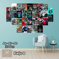 POSTER MOTIF KAIJU 8 30 PCS / POSTER DINDING AESTHETIC / POSTER A6 A5 A4 / POSTER DINDING KAMAR / PO