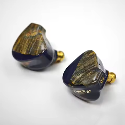TimeEar BLUES Solid Wood Burl In-ear Headphones Music IEM