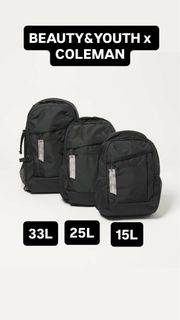 日本代購直送🇯🇵✈️ BEAUTY & YOUTH 【別注】COLEMAN BACKPACK  15L  25L 33L 背囊 背包