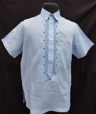 Gusot Mayaman Polo Barong (C2344A-1) Sky Blue