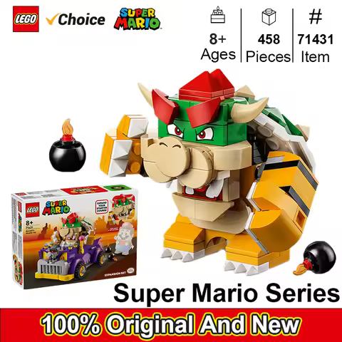 LEGO 71431 Bowser's Muscle Car Expansion Set 458 Pcs Super Mario series DIY Toys For Boys Girl Child