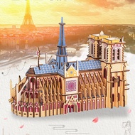 Mô hình nhà thờ Đức Bà cắt laser - Đồ chơi lắp ráp 3D gỗ