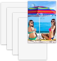 MR.R 5 Pieces 8x12 inch Sublimation Blanks Aluminum Metal Board Glossy White Photo Blanks Aluminum S