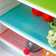 16 Pcs Refrigerator Liners, MayNest Washable Mats Covers Pads Home Kitchen Gadgets Accessories Organization Top Freezer Glass Shelf Wire Shelving Cupboard Cabinet Drawer (4 Blue 4 Green 4 Red 4 White)