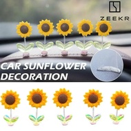 ZEEKR 001 009 7X X 007 MIX 001FR Vision EX1X Car Decoration Sunflower Shaking Set